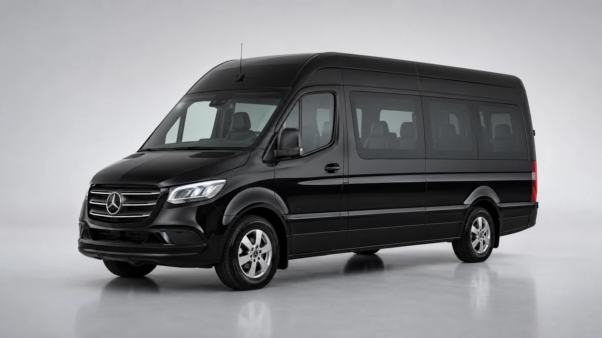 Sprinter Van — black, chauffeur-driven